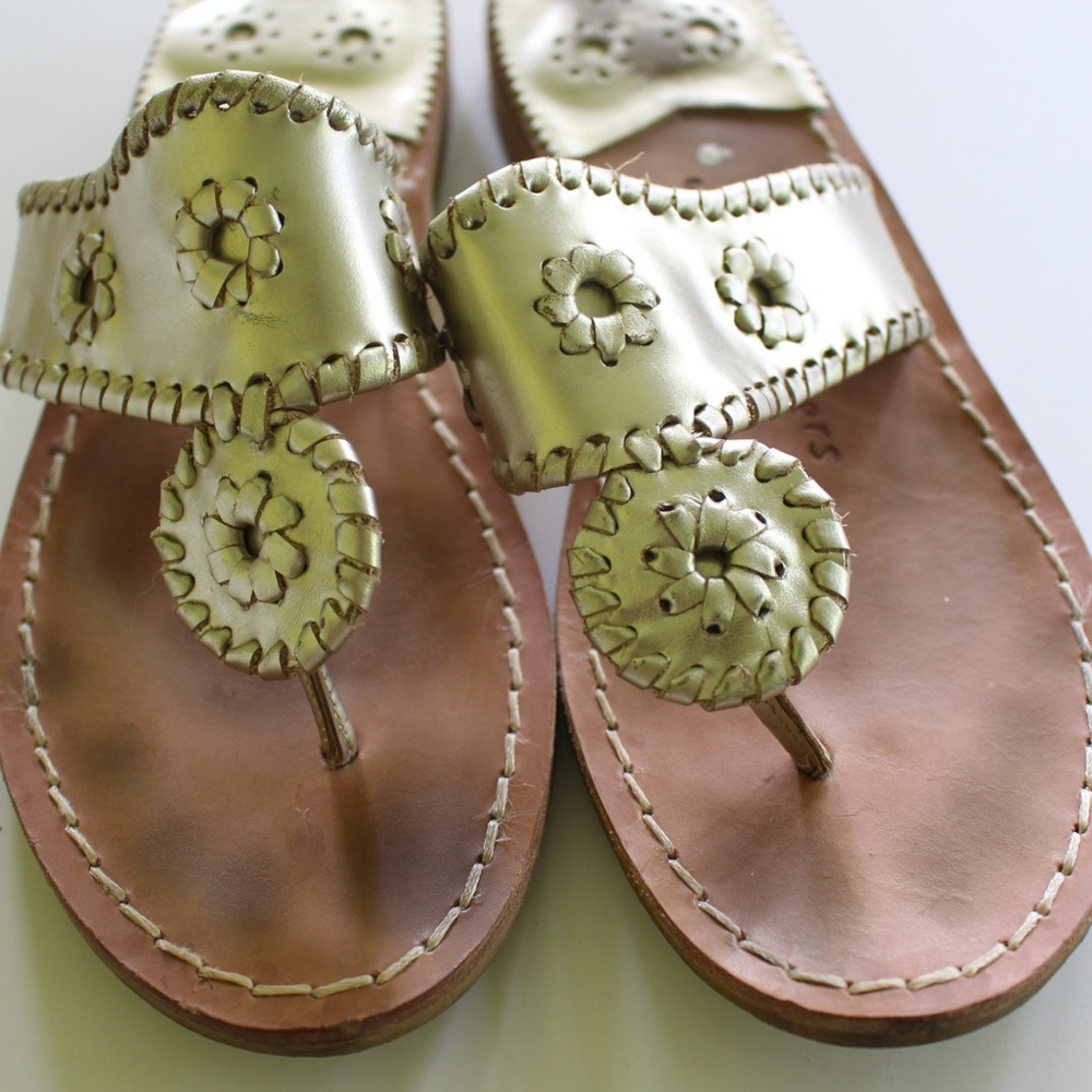 Jack Rodgers Platinum Jack Flat Sandal